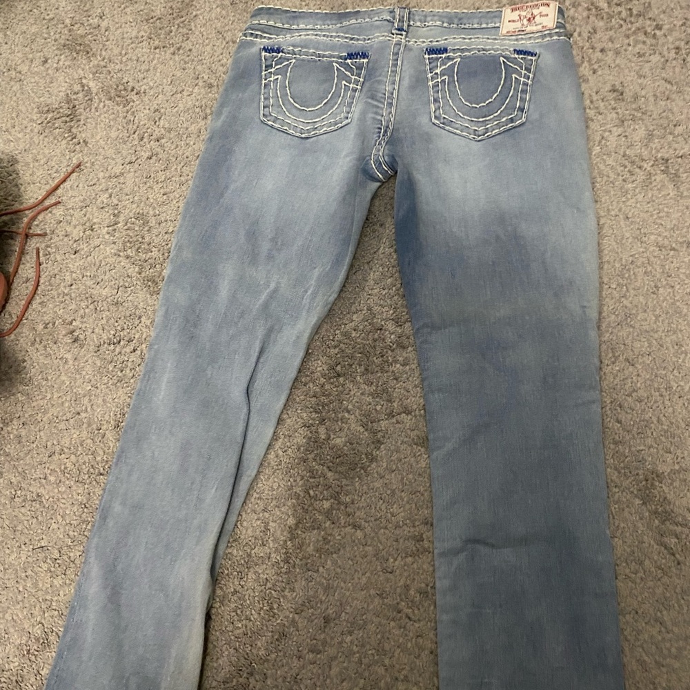 Light blue, gently worn, true religion women’s jeans, size 32
